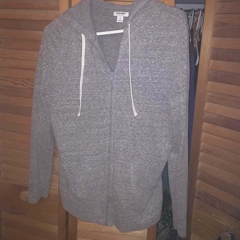 Grey zip up